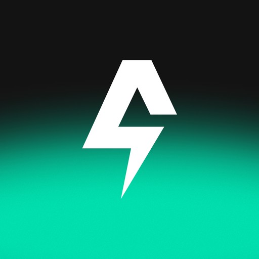 Arvic app icon, white bolt on a dark-to-green gradient
